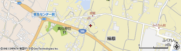 福岡県朝倉市柿原1200周辺の地図