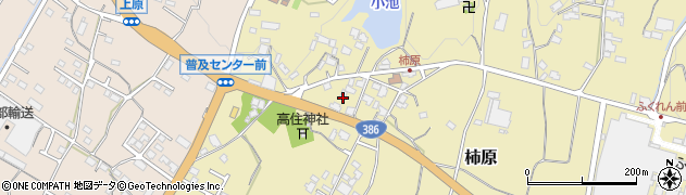 福岡県朝倉市柿原1172周辺の地図