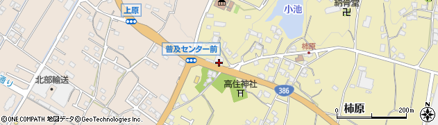 福岡県朝倉市柿原1090周辺の地図