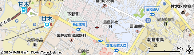 福岡県朝倉市甘木707周辺の地図