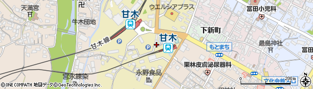 福岡県朝倉市甘木1316周辺の地図
