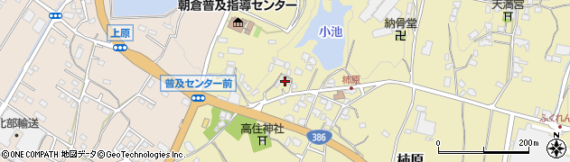 福岡県朝倉市柿原1142周辺の地図