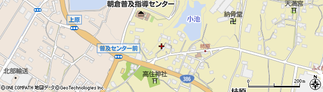 福岡県朝倉市柿原1143周辺の地図