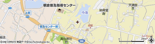 福岡県朝倉市柿原1136周辺の地図