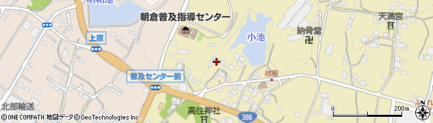福岡県朝倉市柿原1133周辺の地図