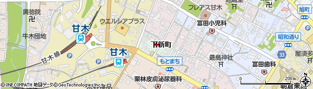 福岡県朝倉市甘木1755周辺の地図