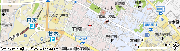 福岡県朝倉市三福町1158周辺の地図
