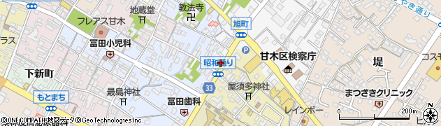 福岡県朝倉市菩提寺581周辺の地図