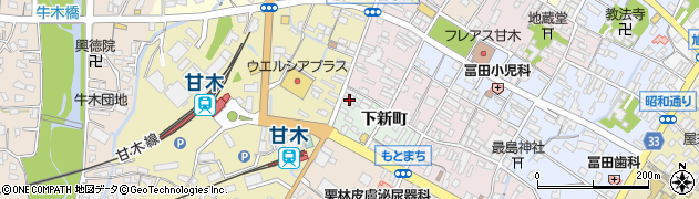 福岡県朝倉市甘木1761周辺の地図