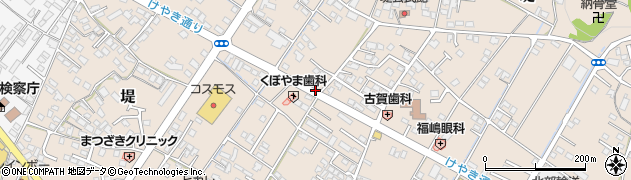 株式会社フクダヤ　甘木営業所周辺の地図