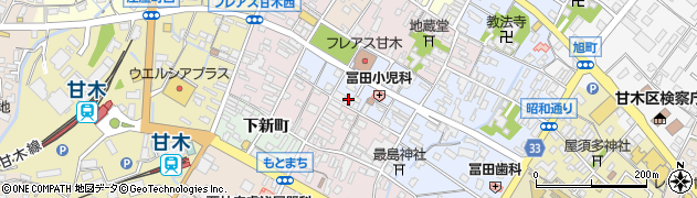 福岡県朝倉市甘木764周辺の地図