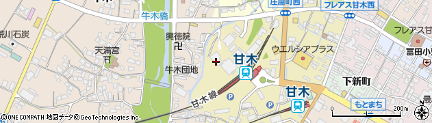 福岡県朝倉市庄屋町1343周辺の地図