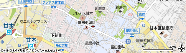 福岡県朝倉市甘木759周辺の地図