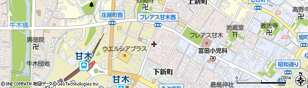 福岡県朝倉市甘木1770周辺の地図