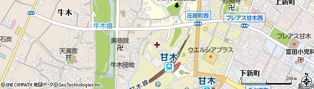 福岡県朝倉市庄屋町1338周辺の地図