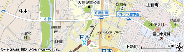 福岡県朝倉市甘木1330周辺の地図