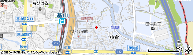 佐賀県三養基郡基山町小倉606周辺の地図