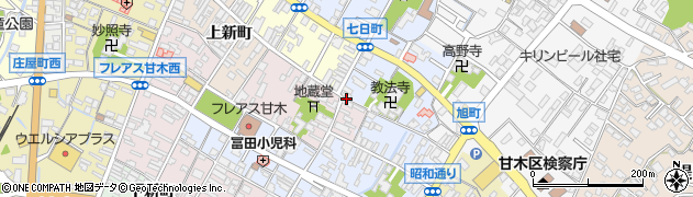 福岡県朝倉市甘木864周辺の地図