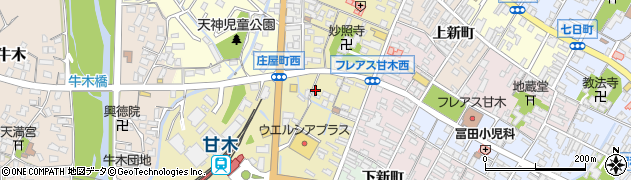 福岡県朝倉市庄屋町周辺の地図