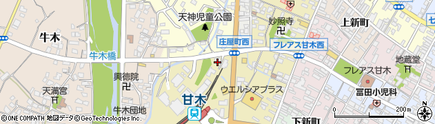 福岡県朝倉市庄屋町1324周辺の地図