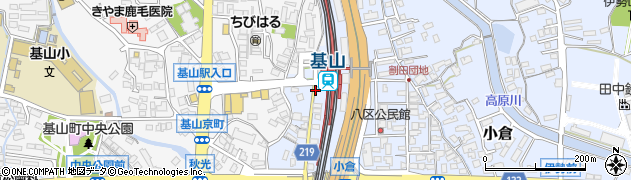 基山駅周辺の地図