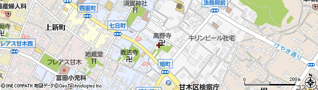 福岡県朝倉市菩提寺588周辺の地図