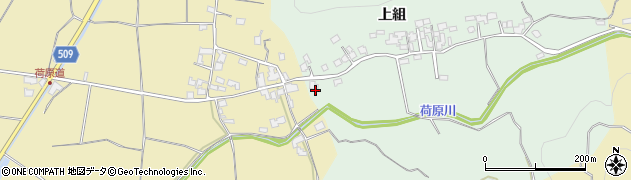 福岡県朝倉市上組1843周辺の地図