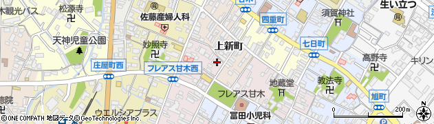 福岡県朝倉市甘木1081周辺の地図