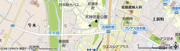 福岡県朝倉市甘木1352周辺の地図