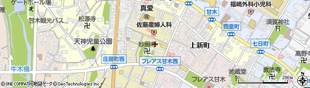 福岡県朝倉市甘木1788周辺の地図