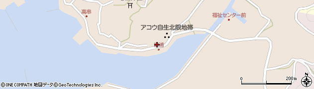 高串郵便局周辺の地図