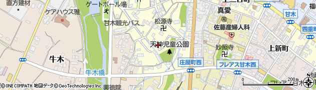 福岡県朝倉市甘木1361周辺の地図