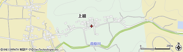福岡県朝倉市上組1397周辺の地図