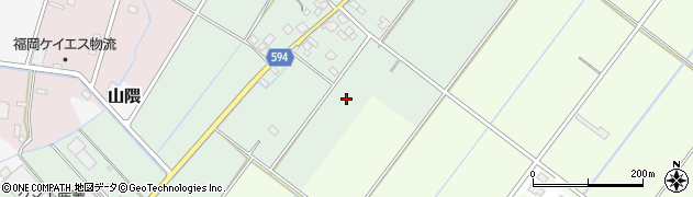 福岡県筑前町（朝倉郡）野町周辺の地図