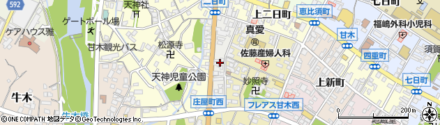福岡県朝倉市川端町周辺の地図