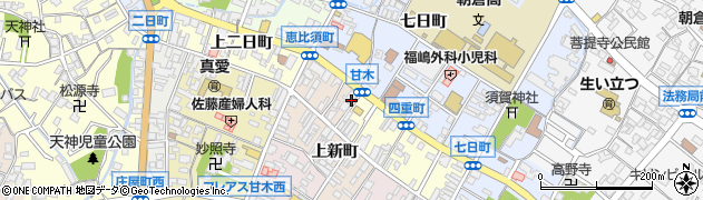 筑邦銀行甘木支店周辺の地図