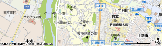 福岡県朝倉市甘木1387周辺の地図