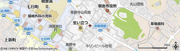 福岡県朝倉市菩提寺643周辺の地図