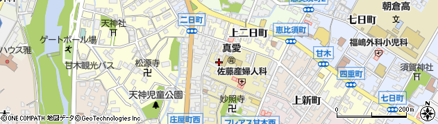 福岡県朝倉市甘木1629周辺の地図