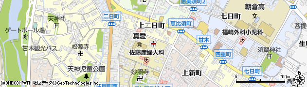 福岡県朝倉市庄屋町1621周辺の地図