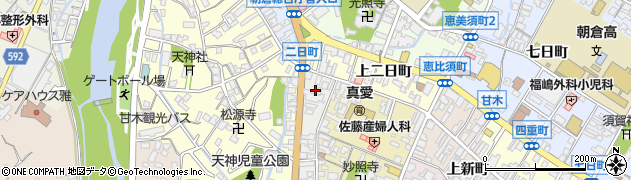 福岡県朝倉市甘木1642周辺の地図