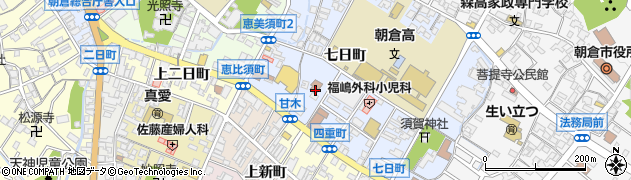 福岡県朝倉市甘木955周辺の地図