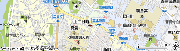 福岡県朝倉市甘木1614周辺の地図