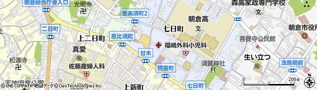 朝倉商工会議所周辺の地図