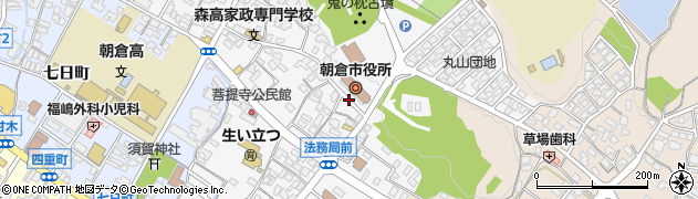 福岡県朝倉市菩提寺657周辺の地図
