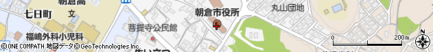 福岡県朝倉市周辺の地図