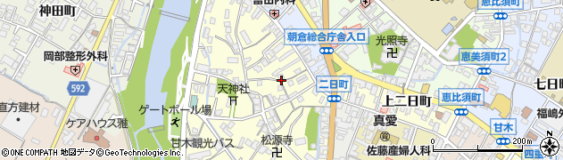 福岡県朝倉市甘木1572周辺の地図