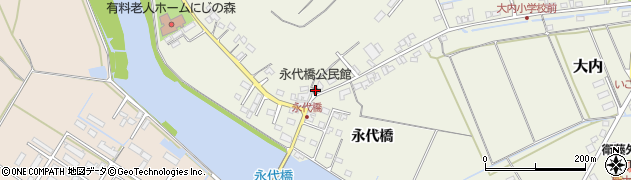 永代橋公民館周辺の地図