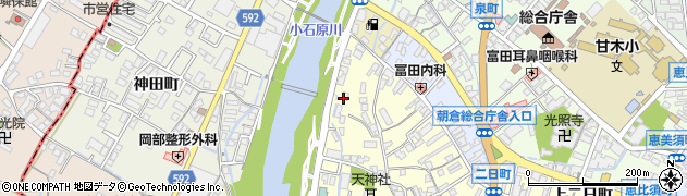 甘木朝倉民主商工会周辺の地図