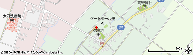 信覚寺周辺の地図